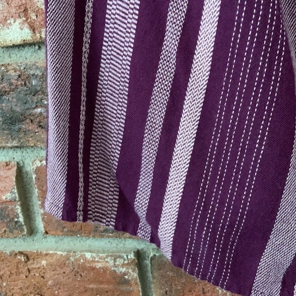 Lane Bryant Purple Woven Off the Shoulder Top - Picture 4 of 7